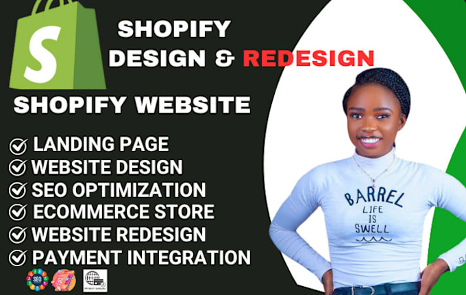 Bestseller - do shopify store design, shopify website design and redesign