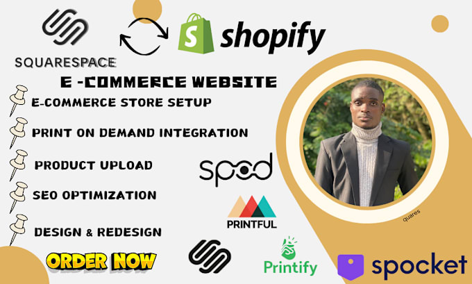 Gig Preview - Add upload winning product design shopify squarespace printful etsy printify pod