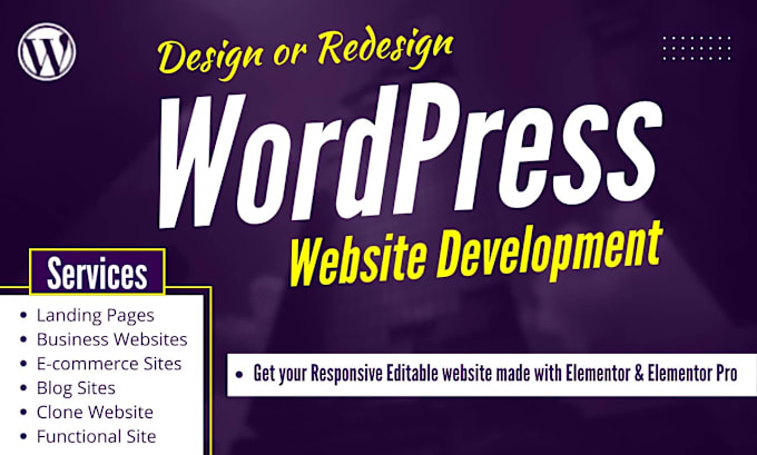 Gig Preview - Expert wordpress developer for custom websites