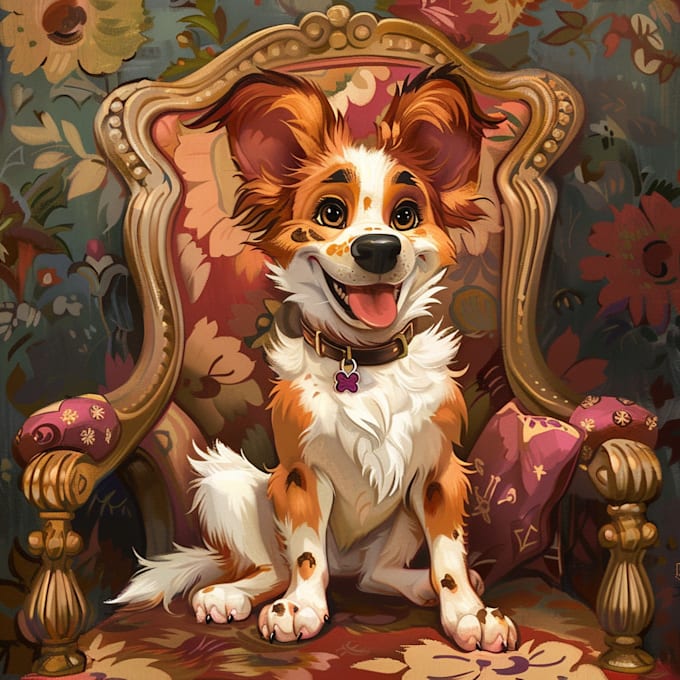 Gig Preview - Make a a pet portrait in the disney style