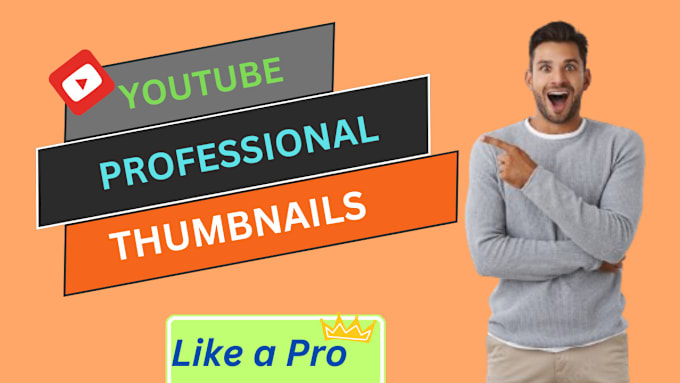 Gig Preview - Create professional youtube thumbnail in 3 hours