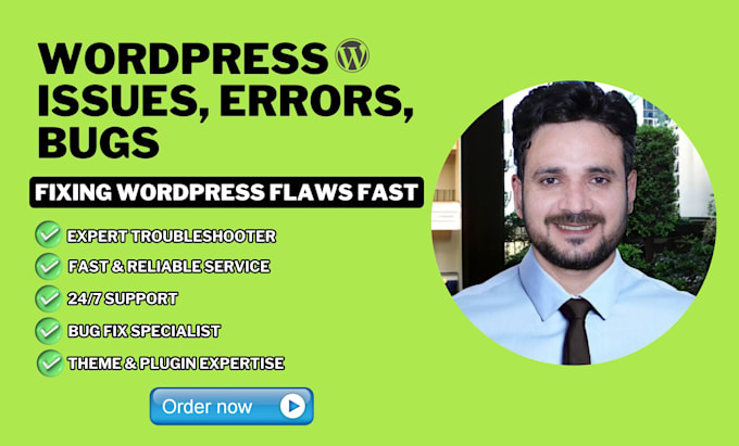 Gig Preview - Fix wordpress issues errors bugs wp maintenance and help