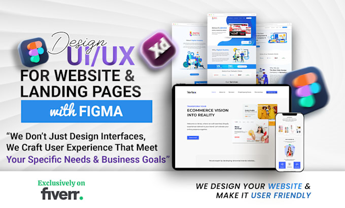 Bestseller - design UI UX for website landing page and dashboard with figma