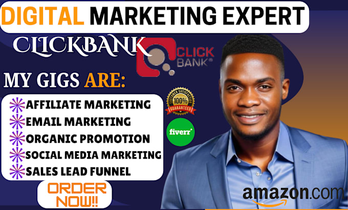 Gig Preview - Do autopilot clickbank affiliate marketing amazon link promotion sales funnel