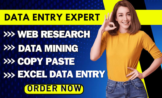 Gig Preview - Do highly accurate and efficient data entry services