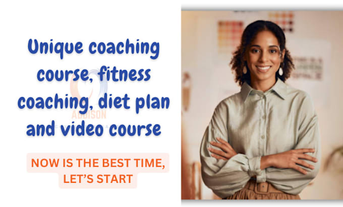 Gig Preview - Create unique coaching course, fitness coaching, diet plan and video course