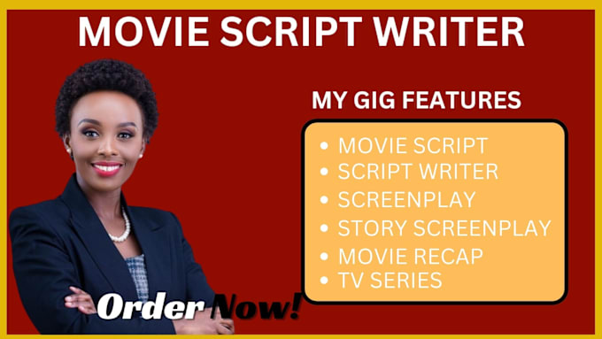 Gig Preview - Write your movie script, screenplay, script writing, feature film script