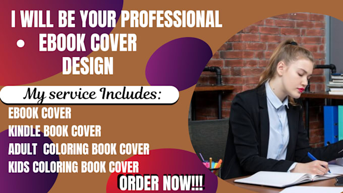 Gig Preview - Design a professional book cover kindle cover adult coloring book cover design