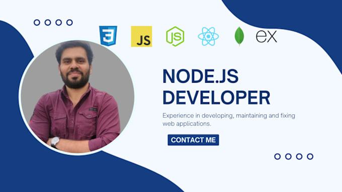 Gig Preview - Be your nodejs react js web developer, full stack node