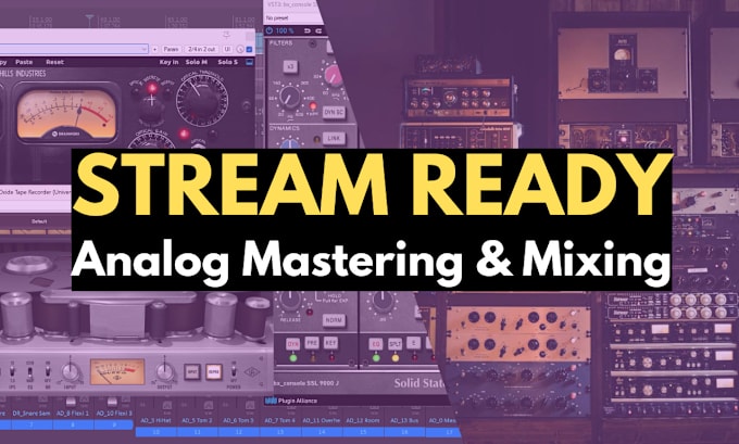 Gig Preview - Mix and master your song streaming ready with analog gear