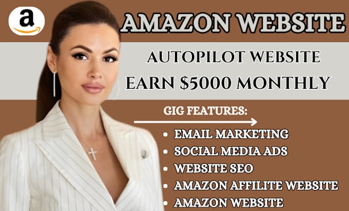 Gig Preview - Build amazon affiliate website with 15k product for amazon affiliate marketing