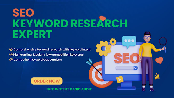 Gig Preview - Advanced SEO keyword research for your webpage and website