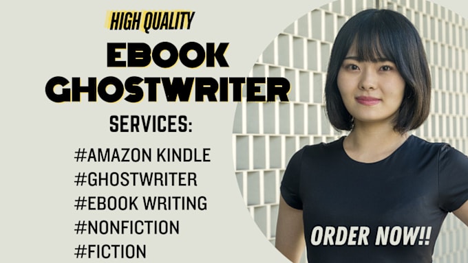 Gig Preview - Ghostwriter for amazon kindle, nonfiction, fiction, self help, children s books