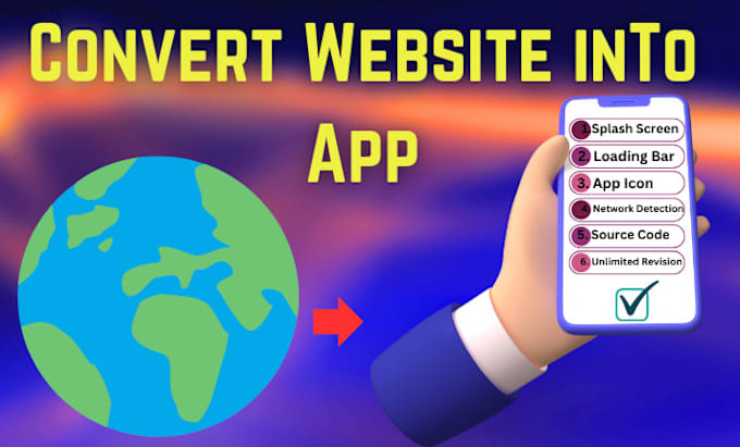 Gig Preview - Convert your website into android app