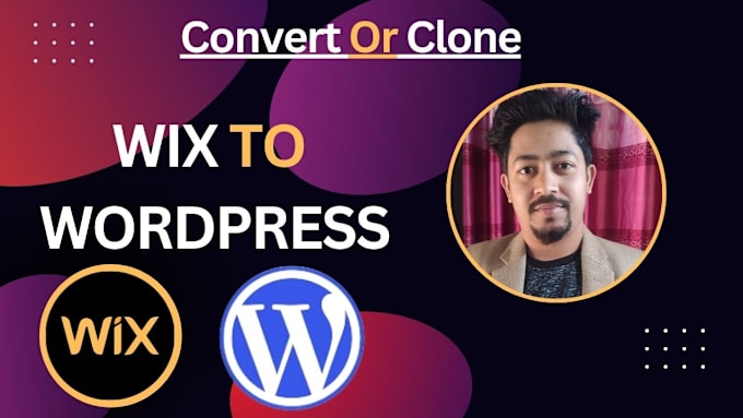 Gig Preview - Convert or clone squarespace, webflow, wix to wordpress website