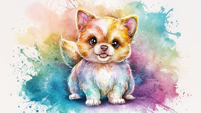 Gig Preview - Paint adorable watercolor pet portrait