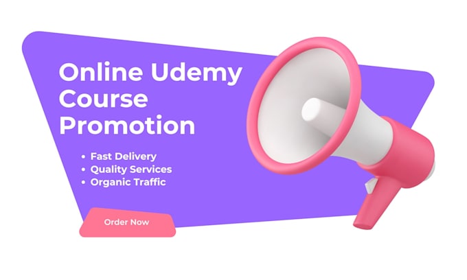 Gig Preview - Promote your udemy online course with coupon code promotion