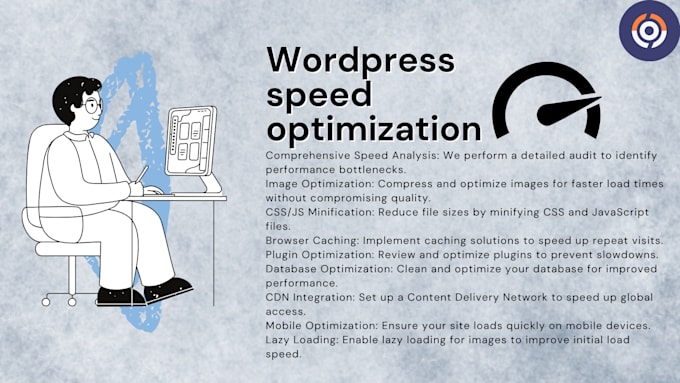 Gig Preview - Speed up wordpress website speed to load website faster