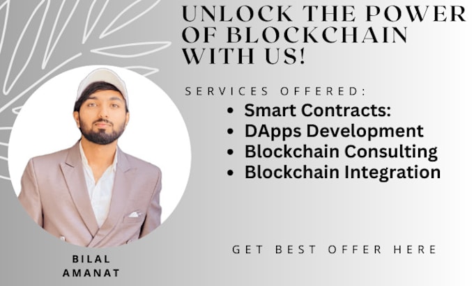 Gig Preview - Give blockchain solutions, smart contracts, dapps