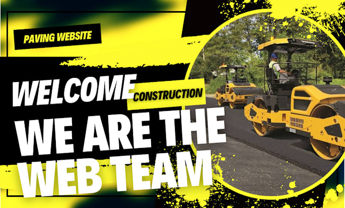 Gig Preview - Design an asphalt paving wordpress website for you