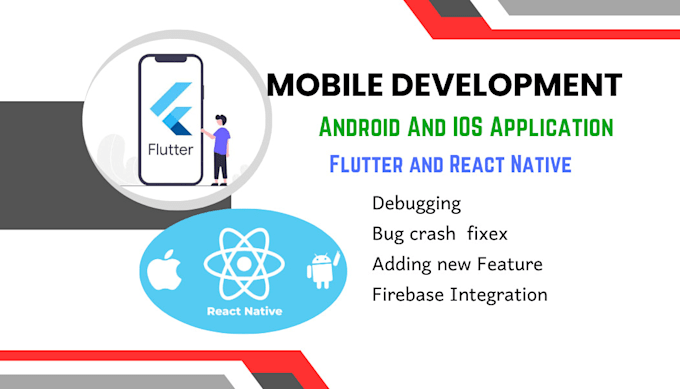 Gig Preview - Develop and create mobile applications by flutter , react native , java , swift