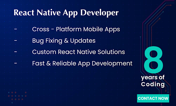 Gig Preview - Create a mobile application on react native or on mern stack