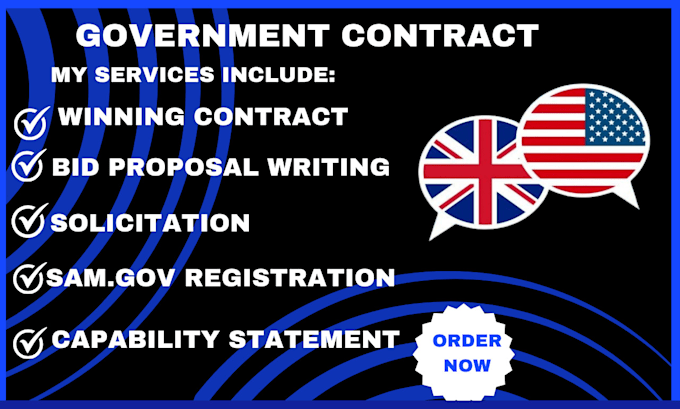 Gig Preview - Prepare winning bid proposal, research, and response to rfp, government contract