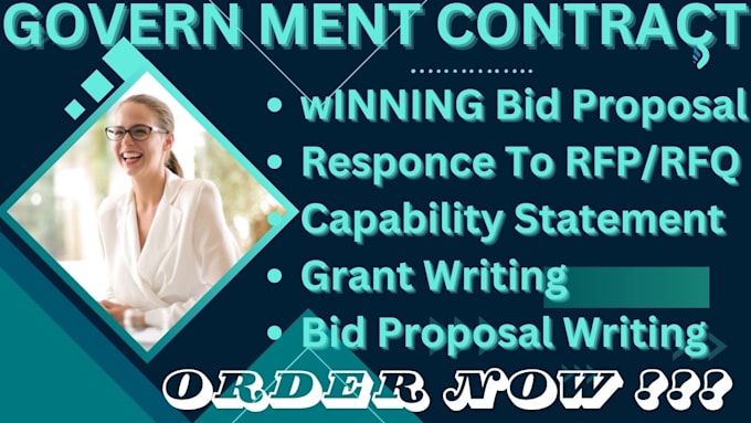 Gig Preview - Write, research business plan grant writing bid proposal government contract rfq