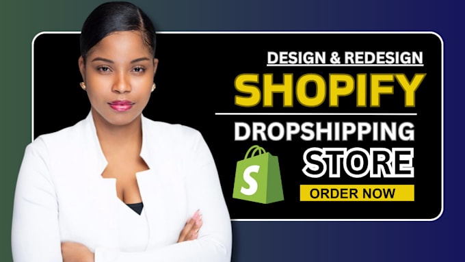 Gig Preview - Build a passive income shopify dropshipping store ecommerce shopify website