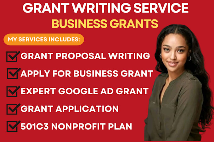 Gig Preview - Research and apply for business grants, write grant proposal, google ads grant