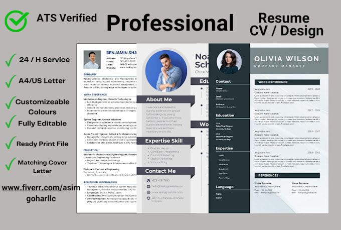 Gig Preview - Professional CV maker for you