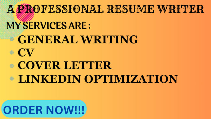 Bestseller - deliver a professional ats resume writing, cover letter, linkedin