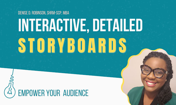 Gig Preview - Create detailed and interactive elearning storyboards