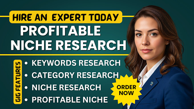 Gig Preview - Find high profitable niche research and keywords research for amazon KDP