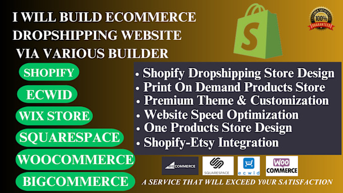 Bestseller - build shopify dropshipping store or shopify online ecommerce website development