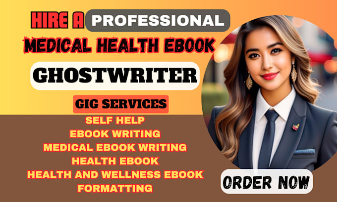 Gig Preview - Write health fitness medical ebook and self help ebook ebook writer content blog