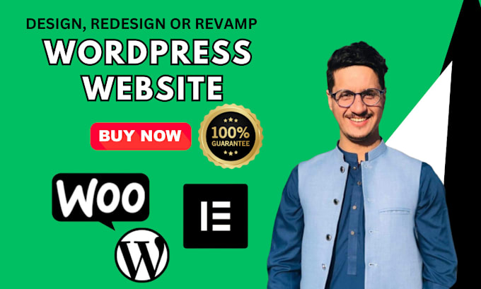 Gig Preview - Build wordpress website development, redesign wordpress using elementor pro