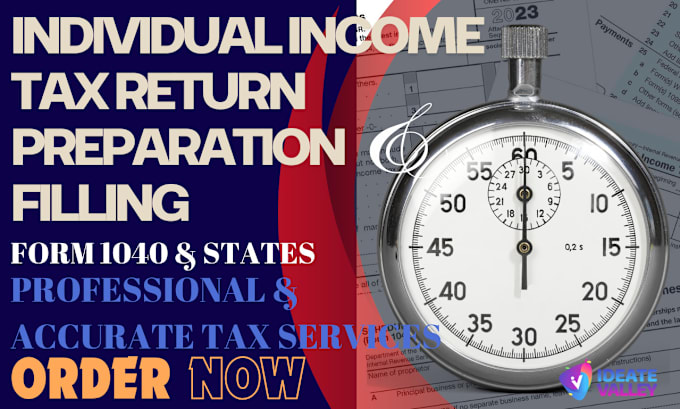 Gig Preview - Prepare your federal and state tax return filling form 1040 to irs