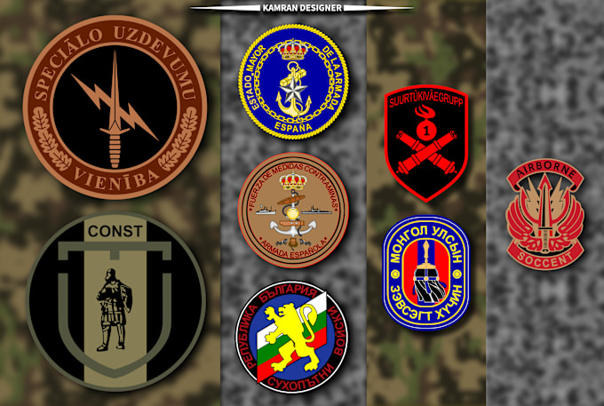 Gig Preview - Design tactical,army, skull, military, badge patch and circle logo