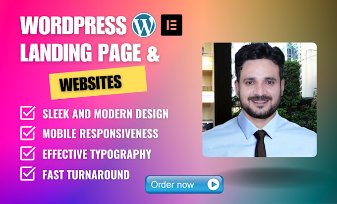 Gig Preview - Build wordpress landing page design squeeze page sales page