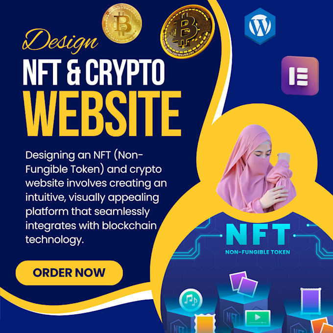 Gig Preview - Professional nft and crypto marketplace website design