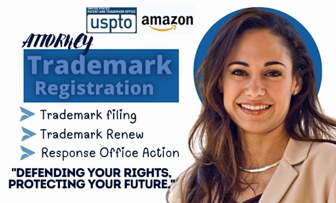 Gig Preview - Do trademark registration, and other trademark services for amazon brand in USA