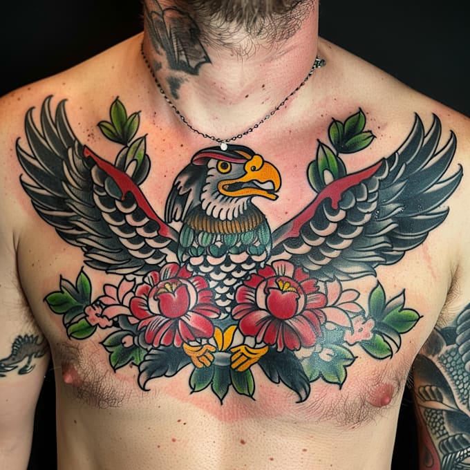 Bestseller - make professional custom traditional minimal tattoo