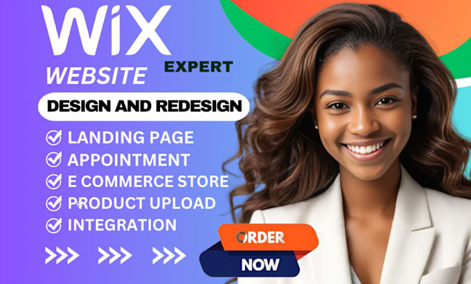 Gig Preview - Wix website design and redesign with custom and fast service