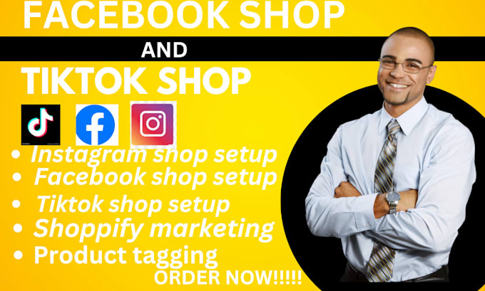 Bestseller - setup instagram shop tiktok shop facebook shop and store setup shopify marketing