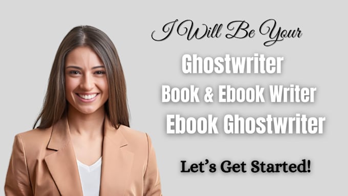 Gig Preview - Be your book writer, kindle book writer, and ebook ghostwriter