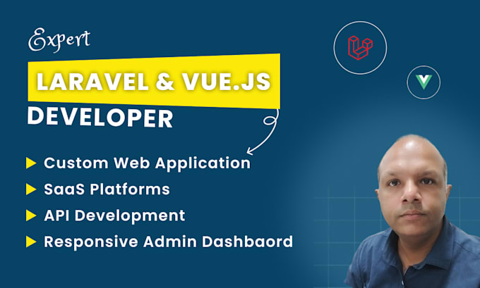 Gig Preview - Be your expert in laravel and vuejs custom website development, landing pages