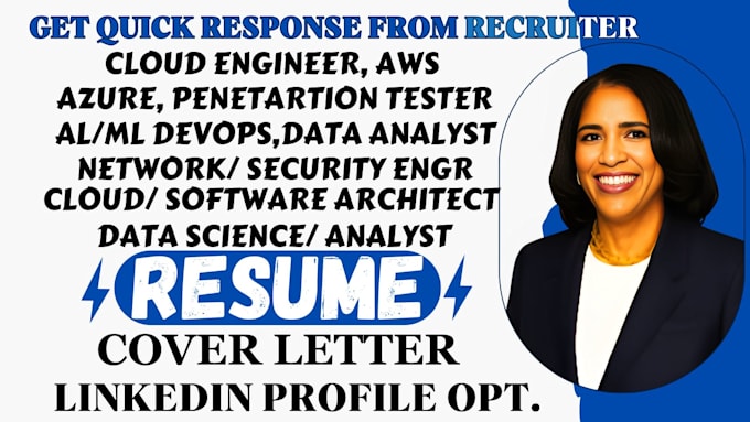 Gig Preview - Write perfect resumes for devops azure cloud engineer AWS, blockchain python dev