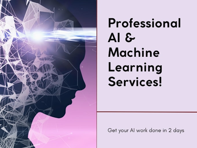 Gig Preview - Custom machine learning solutions for your business needs