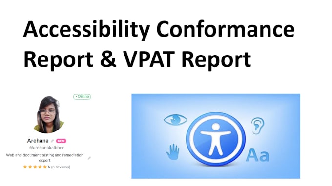 Gig Preview - Create accessibility conformance report acr and vpat for your site